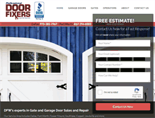 Tablet Screenshot of doorfixers.com